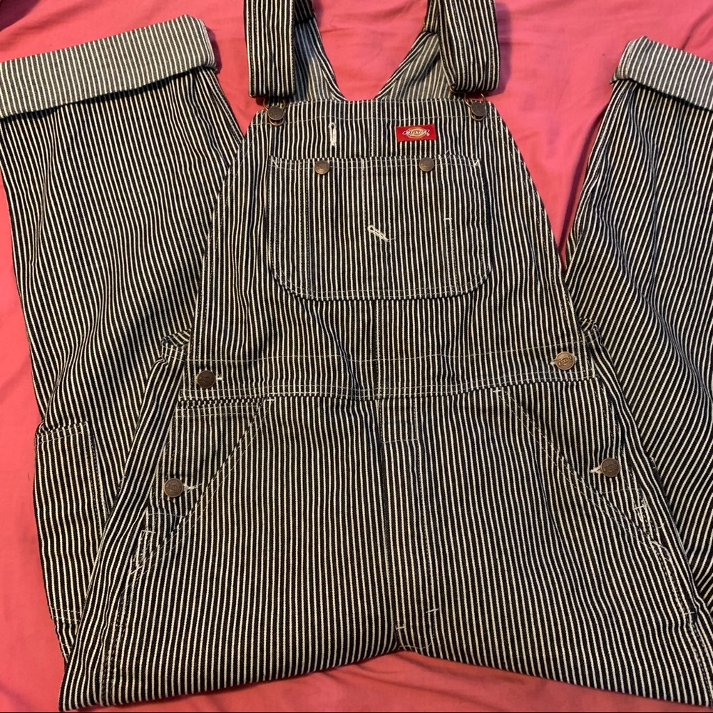 Dickies hickory stripe overalls 30/30